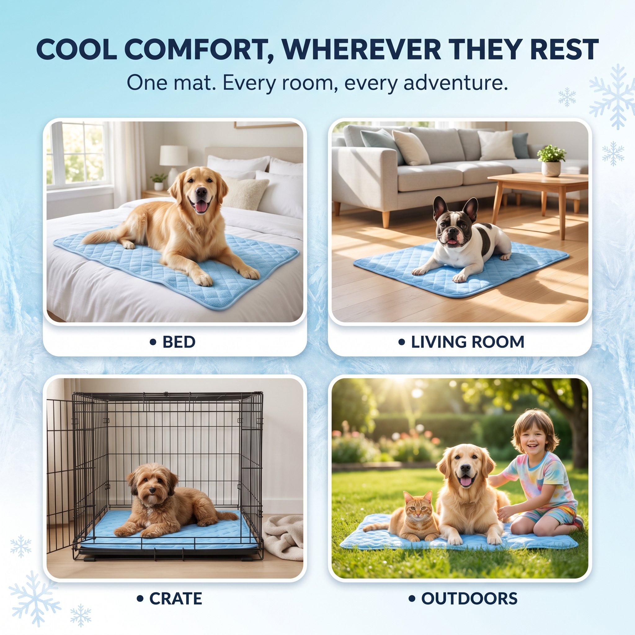 BreezeMat™ 3.0 - Self-Cooling Animal Mat